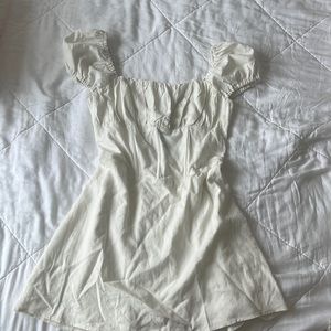 super cute white mini dress